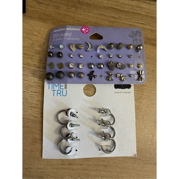 Claire's /Time & Tru Assorted Earrings Lot- Over 20 Pairs - Picture 1 of 4